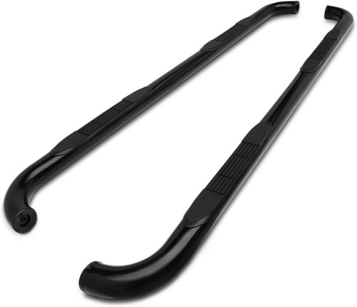 TAC Side Steps Fit 1999-2016 Ford F250/F350/F450/F550 Super Duty Super Cab Truck Pickup 3 inches Black Side Bars Nerf Bars Running Boards Off Road Exterior Accessories (2 PCS)  - Lot 431
