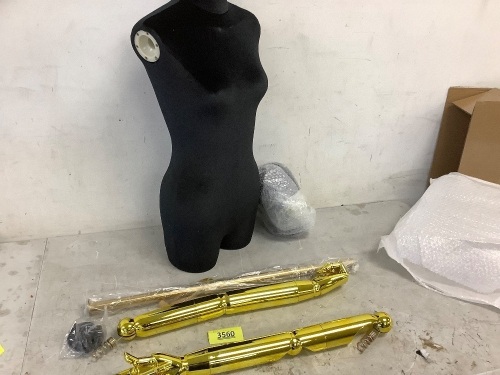 Gold/Black Mannequin - Lot 3560