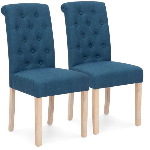 Tufted High Back Parsons Dining Chairs, Set of 2  - Lot 96