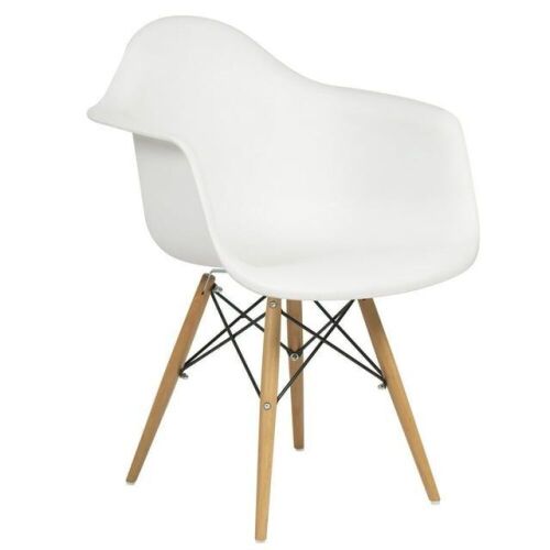 Mid-Century Modern Armchair w/ Molded Plastic Shell  - Lot 186