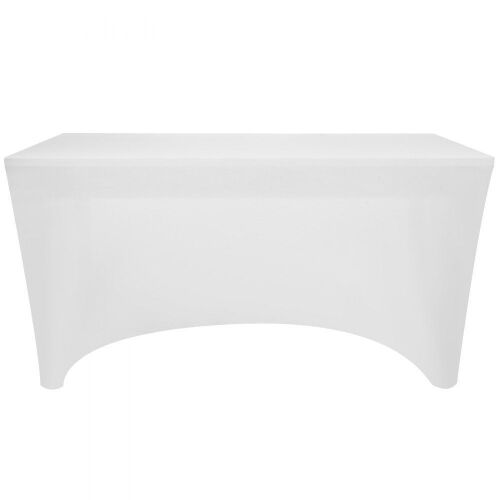 Case of (10) 4ft Rectangular Stretch Tablecloth Cover  - Lot 488