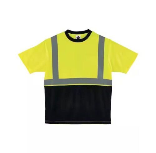 Case of (30) Ergodyne Small Hi Vis Lime Black Front T-Shirt  - Lot 538