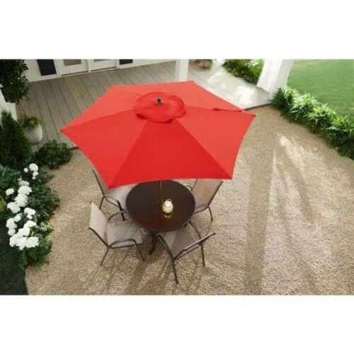 StyleWell 7.5' Ruby Red Umbrella  - Lot 558