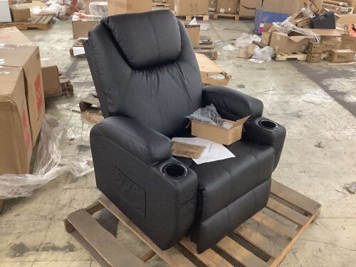Power Lift Recliner Chair w/ Massage  - Lot 35