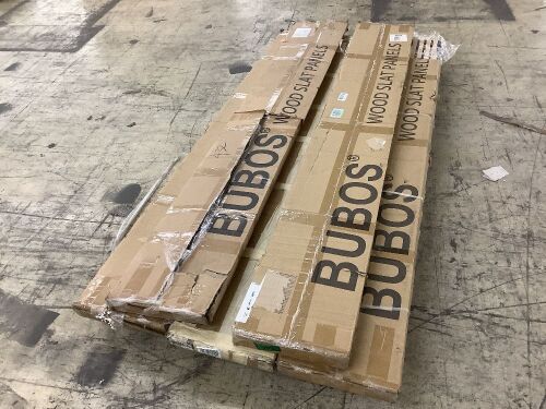 Lot of (5) Bubos Wood Slat Panels - Uninspected - Lot 130