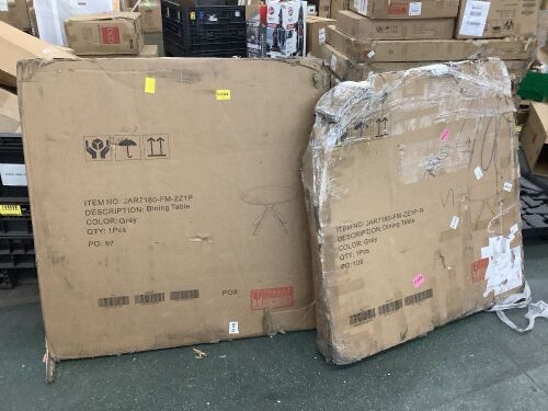 Lot of (2) Dining Tables - Uninspected - Lot 606