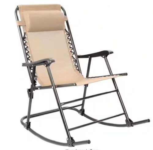 Rocking Zero Gravity Wide Recliner Patio Chair - Lot 621