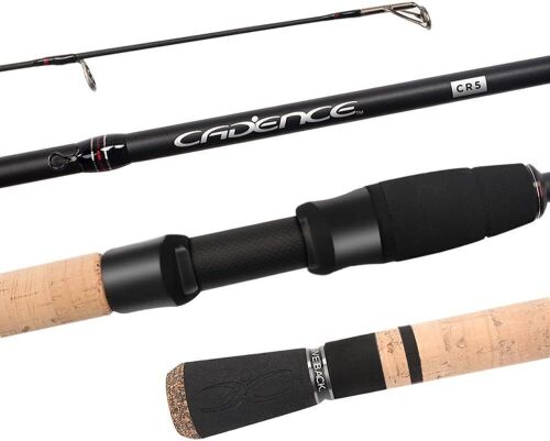 Cadence Spinning Rod, Fuji Reel Seat, Durable Stainless Steel Heat Dissipation Ring Line Guides with SiC Inserts - Lot 431