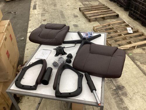 Faux Leather Mid-Back Executive Office Desk Chair with Lumbar Support - Lot 255