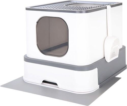 RIZZARI Large Foldable Cat Litter Box  - Lot 731