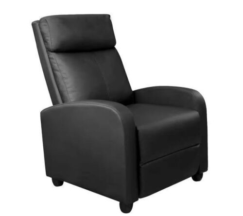 Black Standard (No Motion) Recliner - Lot 51