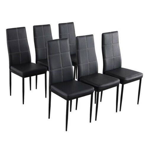 High Back Dining Chairs, Set of 6  - Lot 290