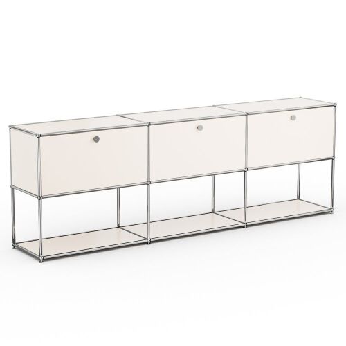 89.56'' Wide 3-Shelf Credenza Office Storage Cabinets - Lot 72