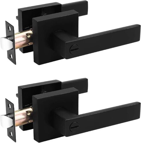 Probrico 2 Pack Square Privacy Door Lever - Lot 335