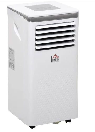 Homcom 8000 BTU Portable Air Conditioner for Rooms Up to 344 Sq.F with Dehumidifier, Cooling Fan, Sleep Mode, Remote, 24H Timer - Lot 46
