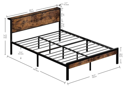 LIKIMIO Queen Bed Frame - Lot 25