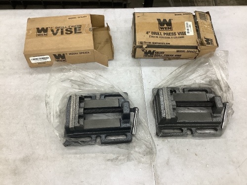 Lot of (2) WEN DPA424 4 in. Drill Press Vises - Lot 597