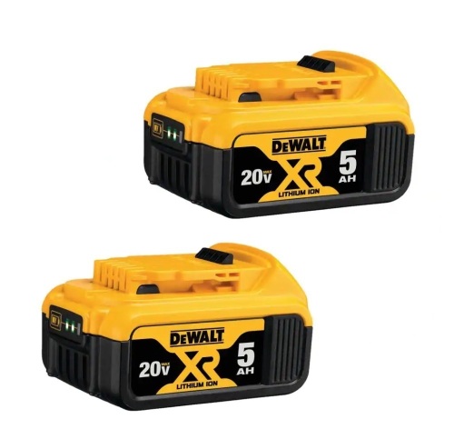 DeWalt 20V MAX XR Premium Lithium-Ion 5.0Ah Battery Pack (2 Pack) - Lot 39
