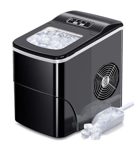 Countertop Ice Maker with Self-Cleaning, 26.5lbs/24hrs - Lot 47