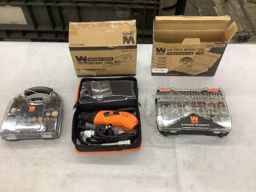 Rotary Tool Kit, and (2) Rotary Tool Accessory Kits - Lot 154