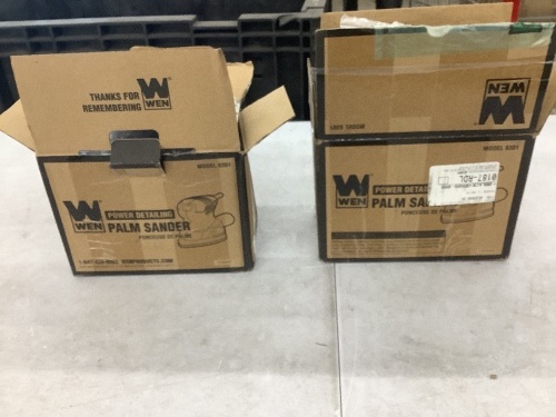 Lot of (2) WEN 6301 Electric Detailing Palm Sanders - Lot 267