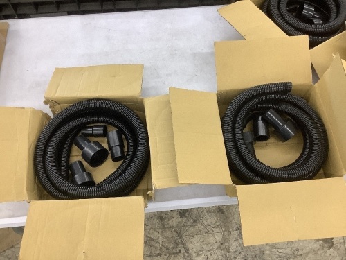 Lot of (2) WEN DCA020 1.25-Inch by 10-Foot Dust Hose Kits with Fittings and Reducers - Lot 184