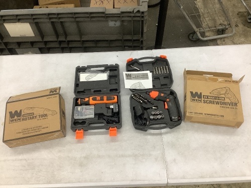 Cordless Screwdriver, and Cordless Rotary Tool - Lot 163
