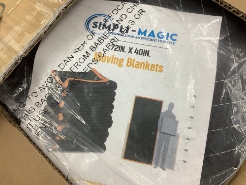Simpli-Magic Heavy Duty Padded Moving Blankets, 12-Pack - Lot 754
