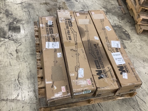 Lot of (7) Open Box / Return Electric Pole Saws - Lot 169