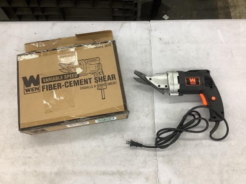 WEN 3670 Variable Speed Electric Fiber Cement and Siding Shear - Lot 567