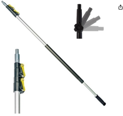 DOCAZOO, 20 ft Reach, 5 to 12 ft Telescoping Extension Pole | Multi-Purpose: Light Bulb Changer Paint Roller Duster Pole Window Cleaning Gutter Cleaning and Hanging Lights - Lot 190