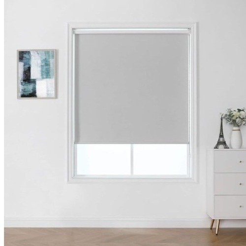 ChrisDowa 100% Blackout Roller Shade beige 70"x72" - Lot 148