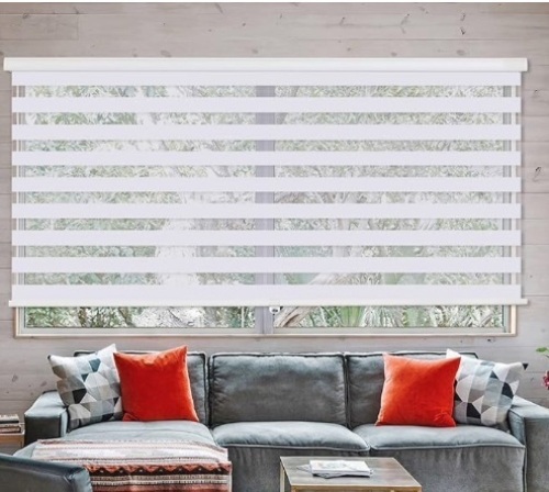 ZOKSUN Cordless Zebra Blinds for Windows, 35" W x 72" H - Lot 152