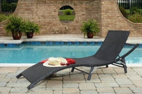 Outdoor Chaise Lounge Chair  - Lot 80
