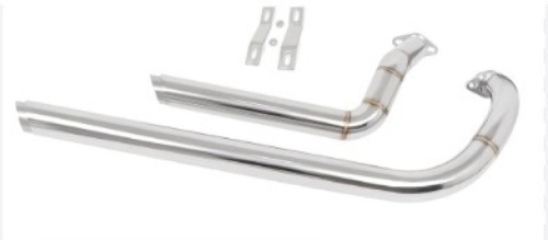 Worldmotop Stainless Steel Exhaust System Muffler Exhaust  - Lot 309