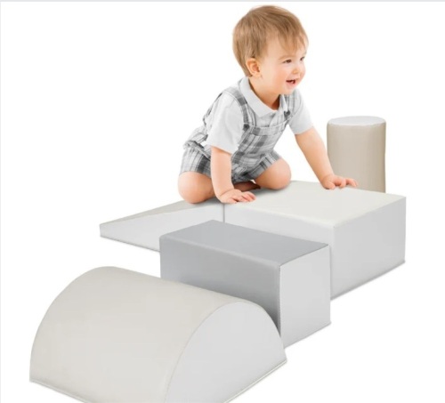 5-Piece Kids Climb & Crawl Soft Foam Shapes Structure Playset - Lot 254