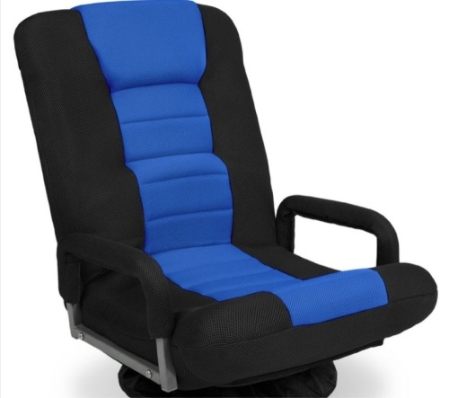 Gaming Floor Chair w/ 360-Degree Swivel, Armrest, Adjustable Backrest - Lot 262