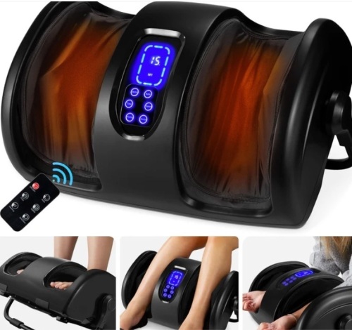 Reflexology Shiatsu Foot Massager w/ High-Intensity Rollers, Remote Control - Lot 287