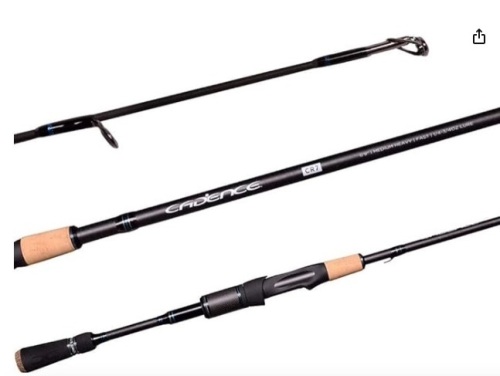 Cadence CR7 Spinning Rod, Fishing Rod with 40 Ton Carbon,Fuji Reel Seat,Durable Stainless Steel Guides with SiC Inserts,Full Assortment of Lengths, Actions for Spinning Reels - Lot 345