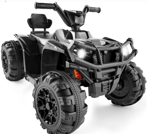 12V Kids Ride-On 4-Wheeler Quad ATV Car w/ 2.4mph Max, Bluetooth, Headlights - Lot 298