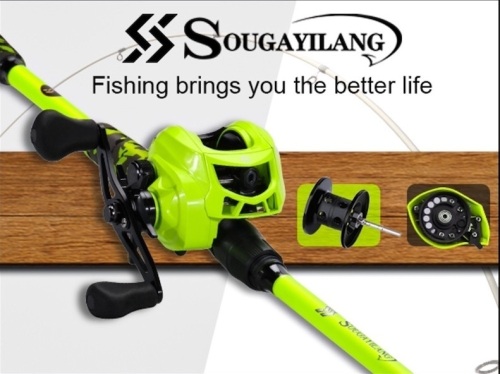 Sougatilang fishing rod and reel combo - Lot 379