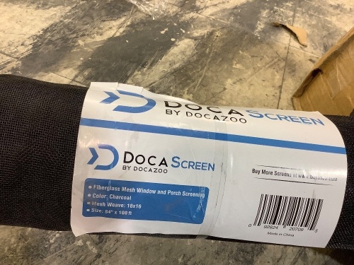 Doca screen 84"x100' - Lot 380
