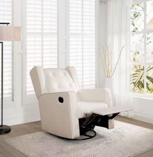 Microfiber Swivel Glider Recliner Rocker - Lot 52