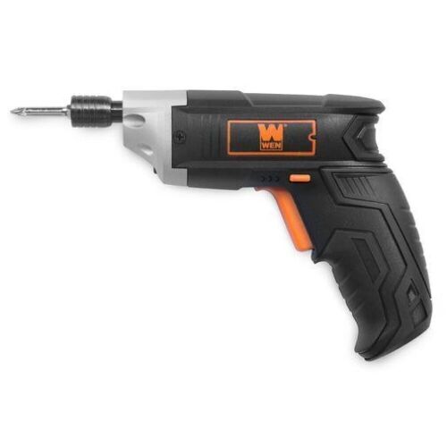 Lot of (2) WEN 49103 3.6V Lithium-Ion Cordless Electric Screwdriver with Bits and Belt Holster - Lot 118