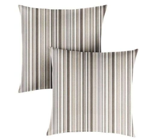 Sorra Home Sunbrella Highlight Linen Square Indoor/Outdoor Throw Pillow, 2 Pack  - Lot 133