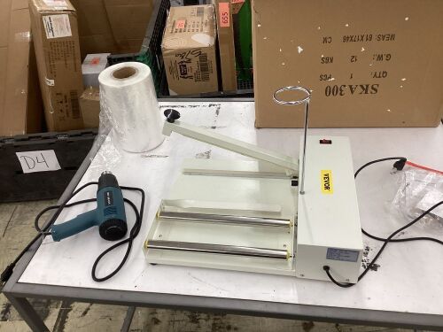 VEVOR Shrink Wrap Machine with Heat Gun  - Lot 196