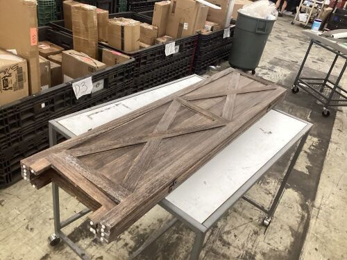 Premium Home Room Divider, Rustic Barnwood - Lot 246