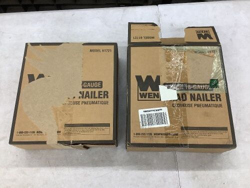 Lot of (2) WEN 61721 18-Gauge 3/8-Inch to 2-Inch Pneumatic Brad Nailer - Lot 255