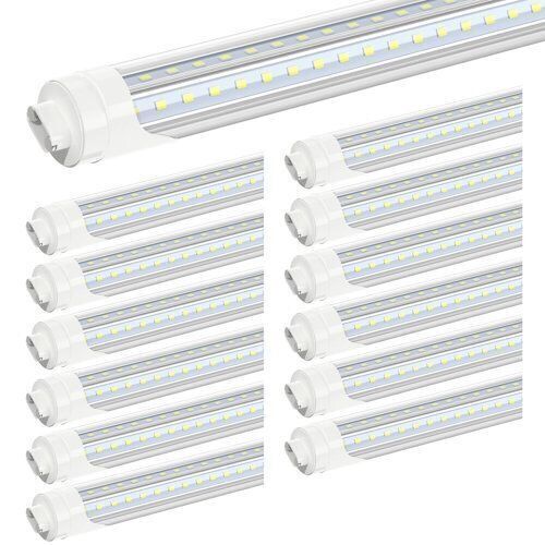 T8 8FT 72W R17D HO Base LED Light Bulbs, 12 Pack  - Lot 256