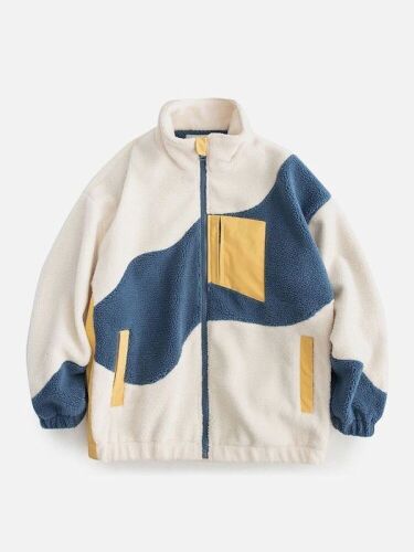 Aelfric Eden Wave Colorblock Sherpa Coat, Large  - Lot 316